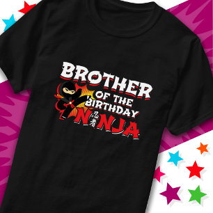Camiseta Festa de Estilo de Cômica Irmão de Aniversário Nin