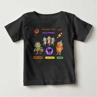 Camiseta Festa de Fantasias de Halloween Monstros Dança div