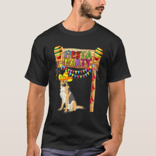 Camiseta Festa de Festa  Pastor Alemão Mexicano Cinco De Ma