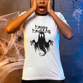 Camiseta Festa de Figuras da Floresta Halloween Ghost Haunt
