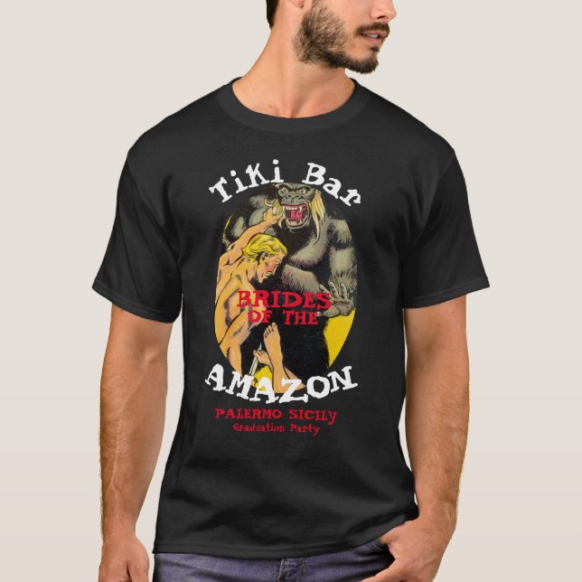 Camiseta Festa de formatura Churrasco Bar Tiki Amazon (Frente)