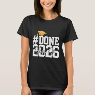 Camiseta Festa de Formatura da Turma de 2026 Graduada Aluno