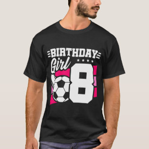 Camiseta Festa de Futebol de 8 Anos de Idade 8º Aniversário