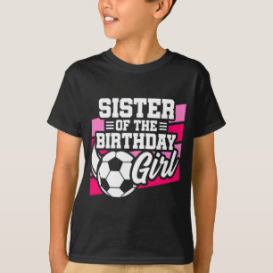 Camiseta Festa de Futebol de Futebol Infantil Irmã da Menin