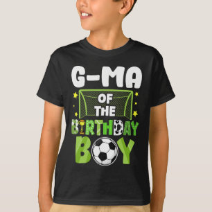Camiseta Festa de Futebol do G-ma de Aniversário do Menino