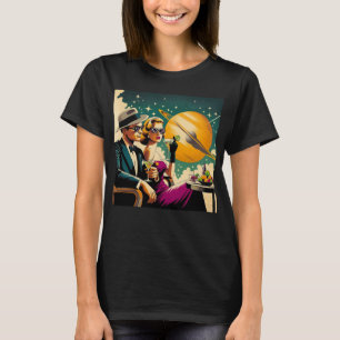 Camiseta Festa de Gangster de Las Vegas com Martini da Era 