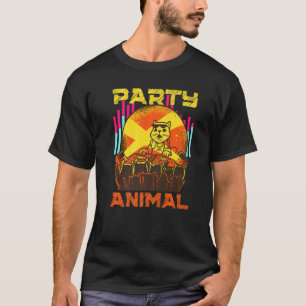 Camiseta Festa de Gato de Música House Animal de Estimação