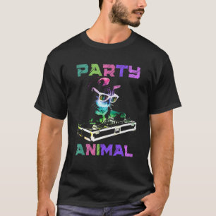 Camiseta Festa de Gato de Música House Animal de Estimação 