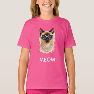 Camiseta Festa de Gatos Siameses