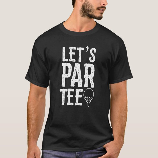 Camiseta Festa de Golfe do Par de Golfe do vamos (Frente)