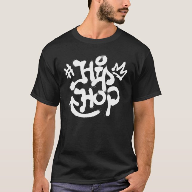 Camiseta Festa de Grafite de Ruptura de Rap de Música de Hi (Frente)
