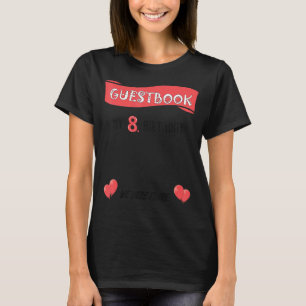 Camiseta Festa de Guestbook de 8º Aniversário, Festa de Oit