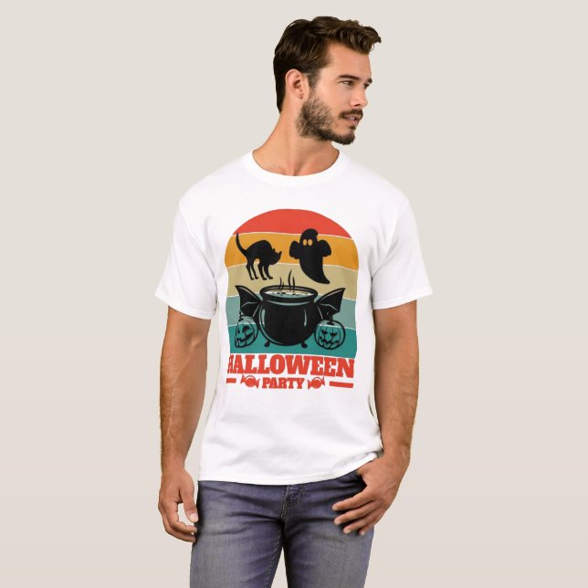 Camiseta Festa de Halloween (Frente Completa)