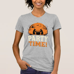 Camiseta Festa de Halloween Bruxas Caldeirão Design_1