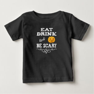 Camiseta Festa de Halloween Coma, Beba & Seja Assustador Ro