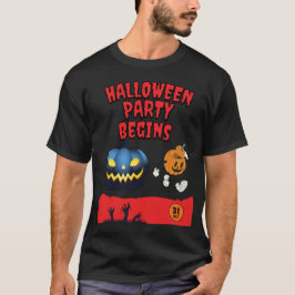 Camiseta Festa de Halloween começa - Convite divertido e as