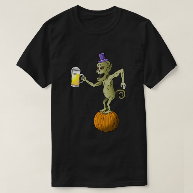 Camiseta Festa de Halloween de Cheers Ghouls (Frente do Design)