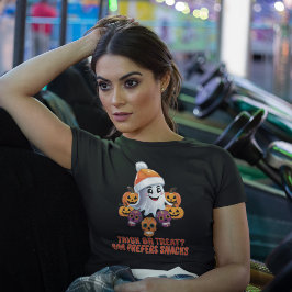 Camiseta Festa de Halloween de Trick ou Tratar Boo Engraçad