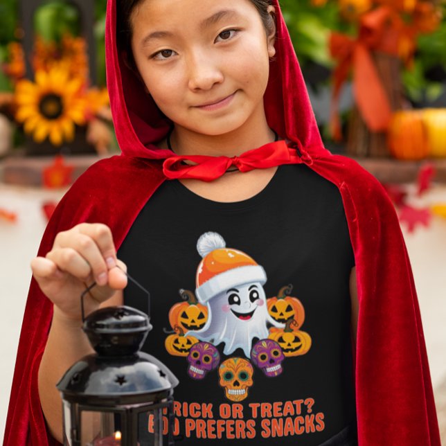 Camiseta Festa de Halloween de Trick ou Tratar Boo Engraçad (Criador carregado)
