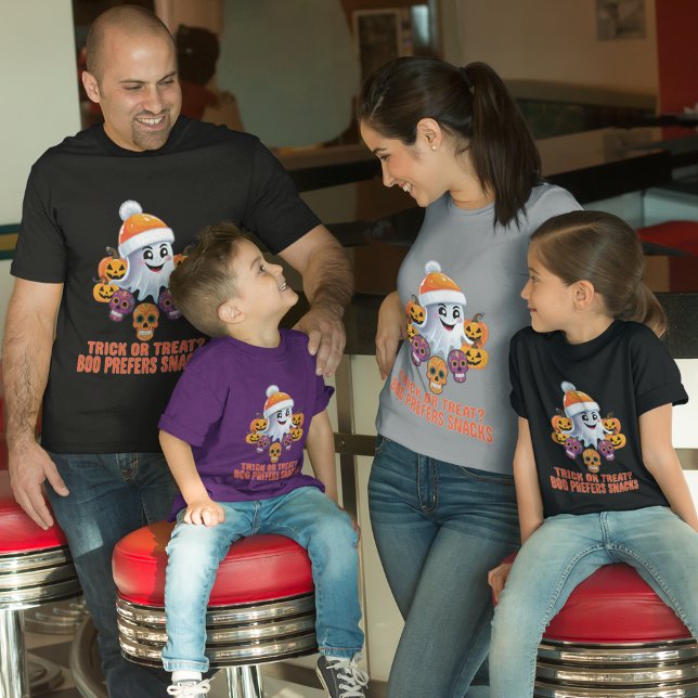 Camiseta Festa de Halloween de Trick ou Tratar Boo Engraçad (Criador carregado)