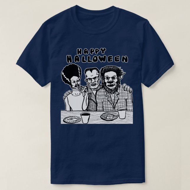 Camiseta Festa de Halloween Hoje à noite (Frente do Design)