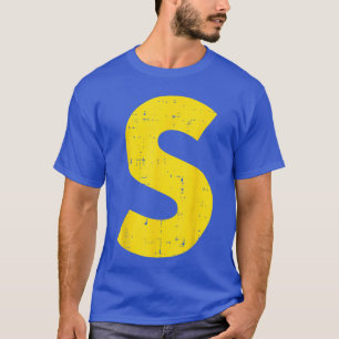 Camiseta Festa de Halloween Letra S Alfabeto Fantasia Combi