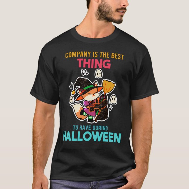 Camiseta Festa de Halloween mágica da dança dos Fuchs (Frente)