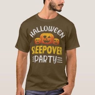 Camiseta Festa de Halloween Night Sleepover no dia 31 de ou
