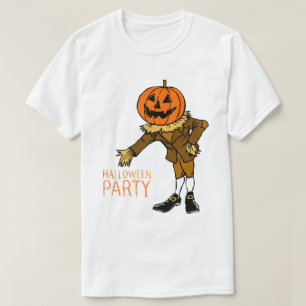 Camiseta Festa de Halloween Pumpkin Cara Clipe Art, Hallowe