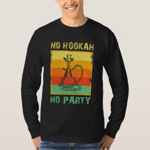 Camiseta Festa de Hookah Fumante de Shisha Narghile Fumando