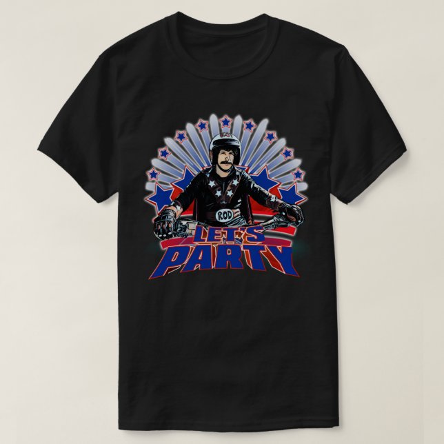 Camiseta Festa de Hot Rod Lets (Frente do Design)