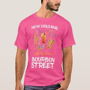 Camiseta Festa de Jazz da Rua Bourbon, Nova Orleans