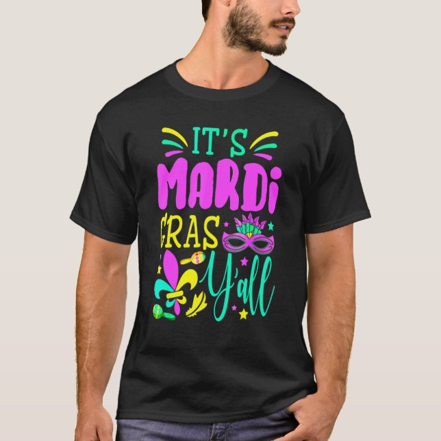 Camiseta Festa de Jester do Partido Mardi Gras (Frente)
