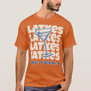 Camiseta Festa de Latkes e Vodka Hanukkah
