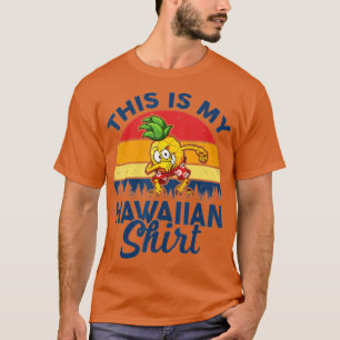 Camiseta Festa De Luau Dabbing Pineapple Este É O Meu Ha