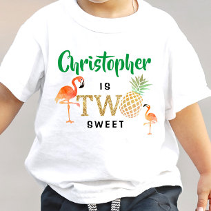 Camiseta Festa de Luau de Verão Tropical para Meninos de 2
