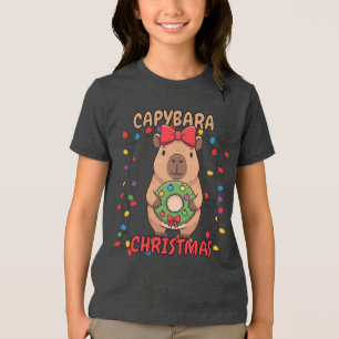 Camiseta Festa de Luzes de Natal da Coquete Capivara