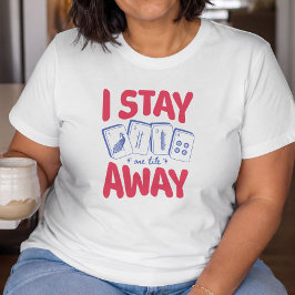 Camiseta Festa de Mahjong Fico a Uma Peça de Distância