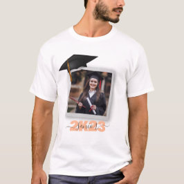 Camiseta Festa de Mais velho de Quadro 2K de Foto de Gradua