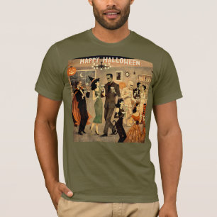 Camiseta Festa de Martini de Halloween dos Anos 40 com Esti