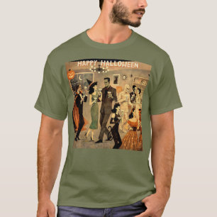 Camiseta Festa de Martini de Halloween dos Anos 40 com Esti