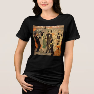 Camiseta Festa de Martini de Halloween dos Anos 40 com Esti