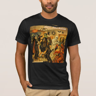 Camiseta Festa de Martini de Halloween dos Anos 50 no Estil