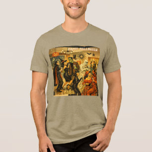 Camiseta Festa de Martini de Halloween dos Anos 50 no Estil