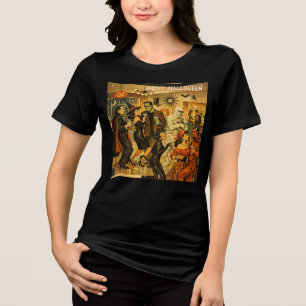 Camiseta Festa de Martini de Halloween dos Anos 50 no Estil