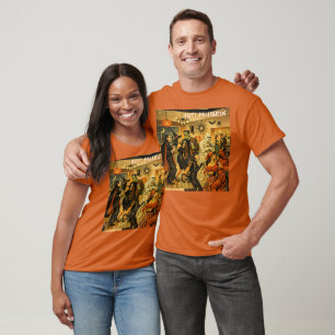 Camiseta Festa de Martini de Halloween dos Anos 50 no Estil