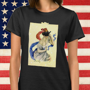 Camiseta Festa de Mascarada Patriótica Vintage 4 de Julho