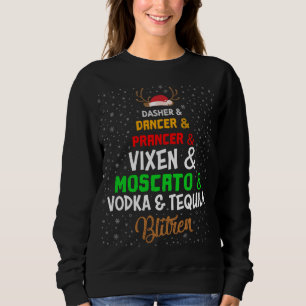 Camiseta Festa de Natal com Nomes de Álcool Engraçados