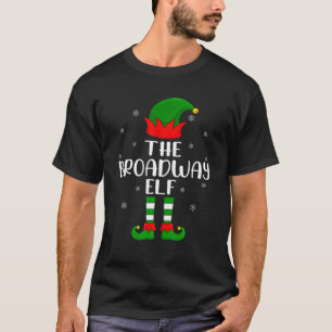 Camiseta Festa de Natal da Broadway Elf, que corresponde ao