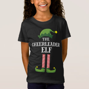 Camiseta Festa de Natal da Família do cheerleader Elf Corre